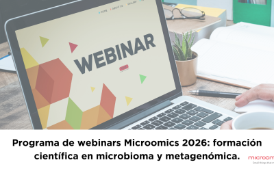 Programa de webinars Microomics 2026: formación científica en microbioma y metagenómica